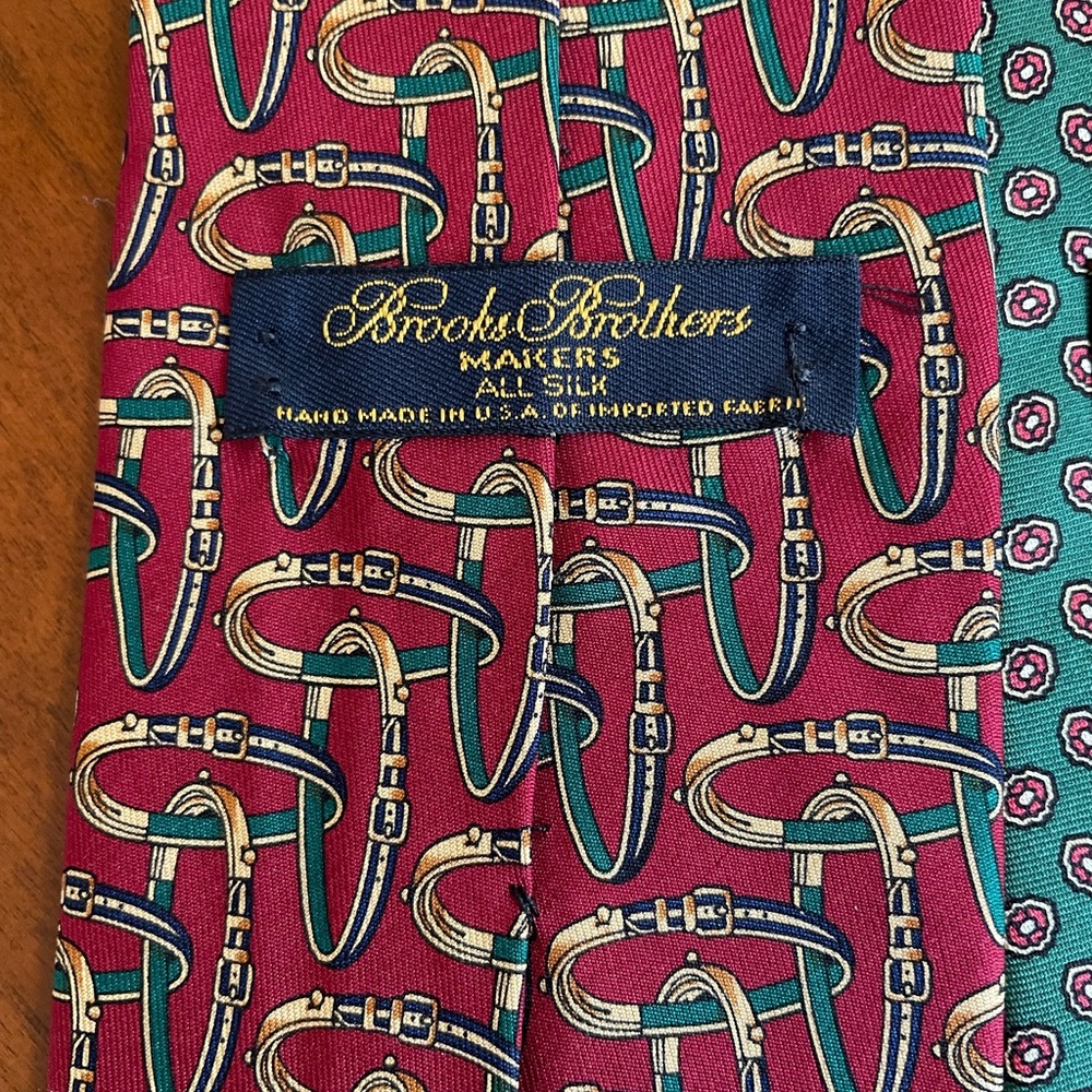 Set of 3! Brooks Brothers 100% Silk Ties - Picture 5 of 6